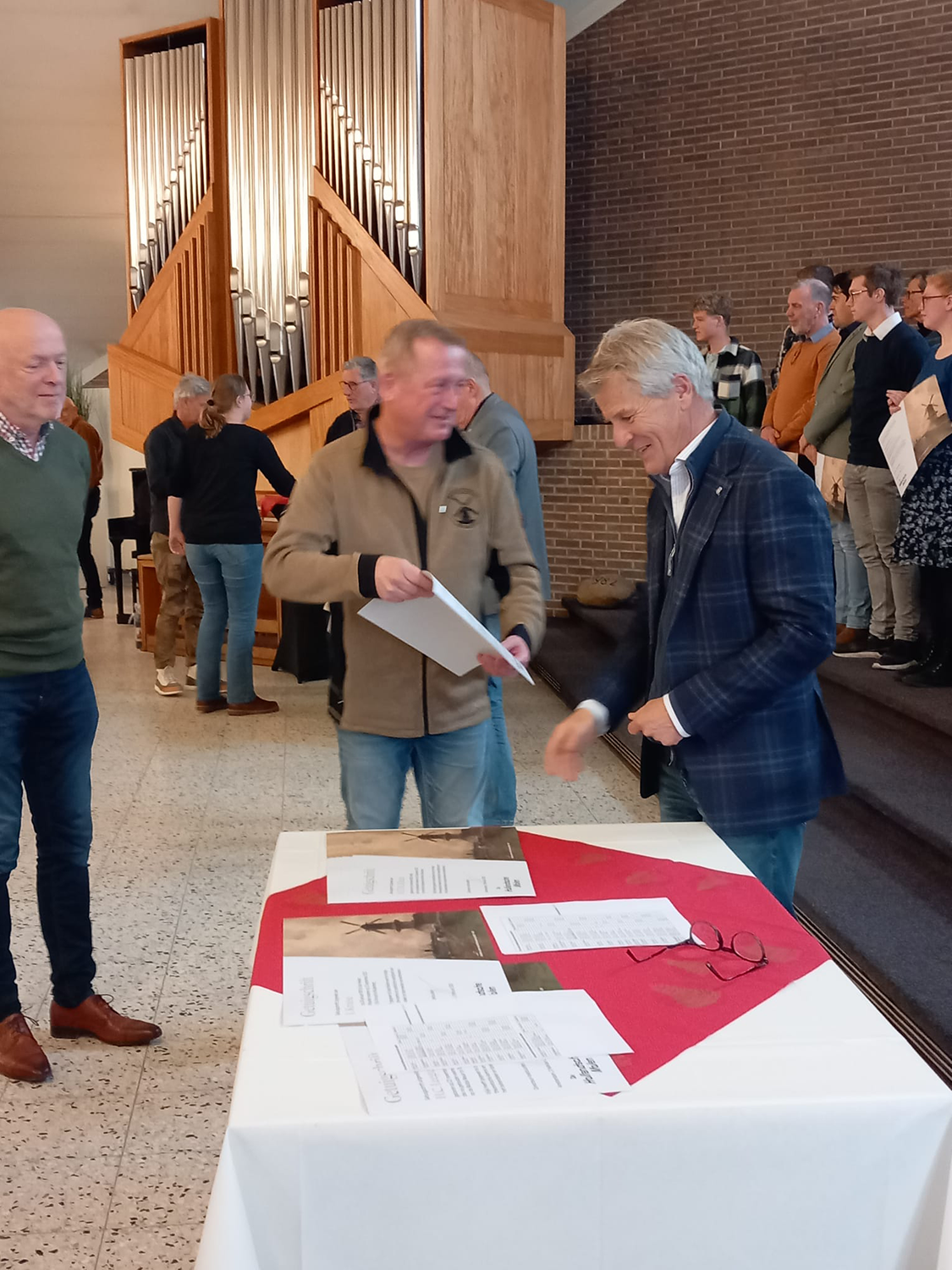 molenaar Joep met getuigschrift